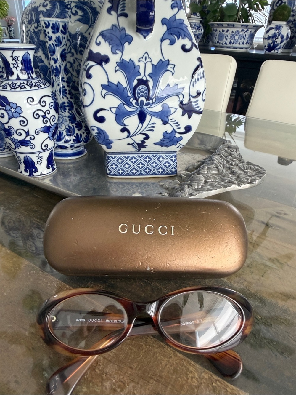 Authentic Vintage Gucci Tortoiseshell Acetate frame -